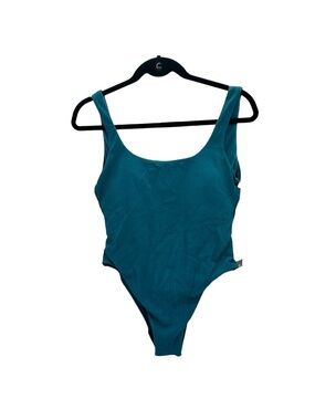 Vitamin A Teal Ribbed Swimsuit